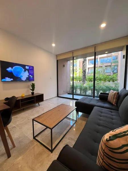 Departamento amueblado en renta en planta baja de 2 recámaras Departamento amueblado en renta en planta baja de 2 recámaras