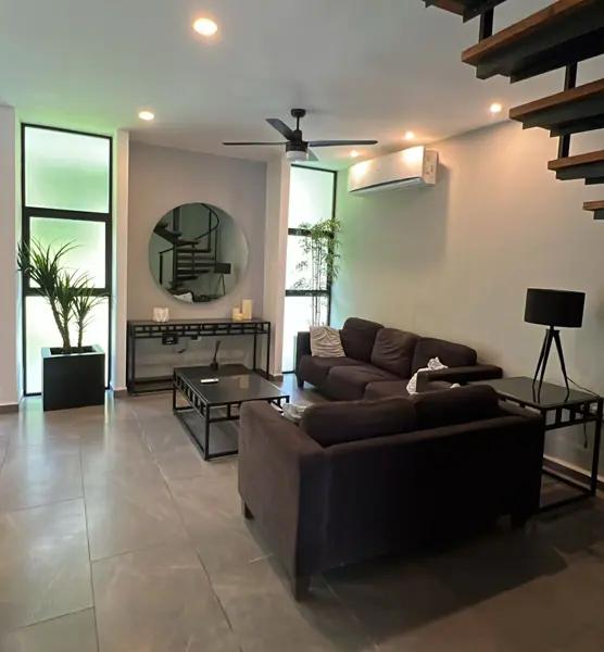 Departamento amueblado en planta baja de 2 niveles