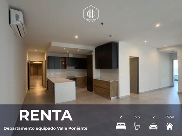 RENTA | Departamento equipado en WEST, Valle Poniente