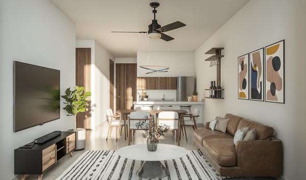 Penthouse  de tres recámaras  en preventa en torre M10 en Montebello