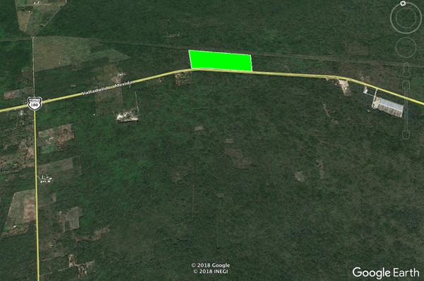 Venta de terrenos sobre carretera Merida - Cancun