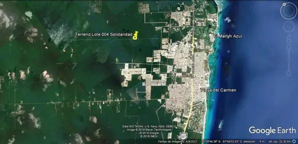 Terreno en venta en Playa del Carmen sobre Avenida Libramiento Terreno en venta en Playa del Carmen sobre Avenida Libramiento