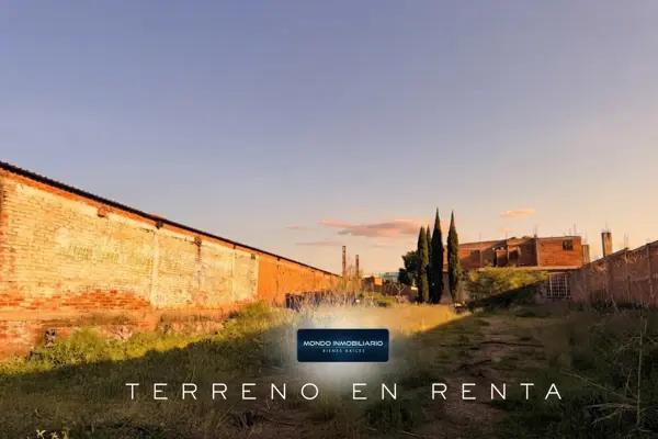 RENTA TERRENO COMERCIAL VIALIDAD ARROYO DE LA PLATA