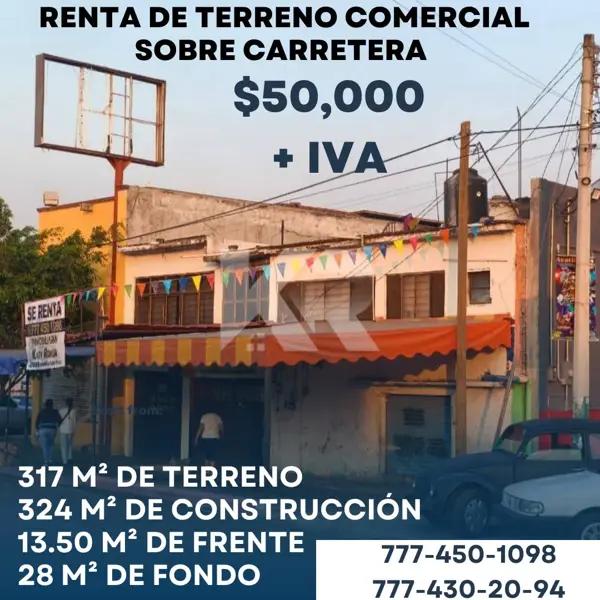 Terreno de 317 m² en Renta en Temixco