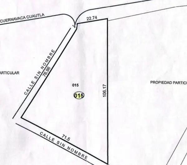 Terreno en Venta de de 4,000 m² en $6,500.000sobre La Carretera Federal a Cuautla en Yautepec