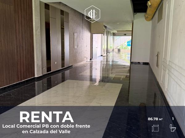 RENTA | Local Comercial PB con doble frente en Calzada del Valle