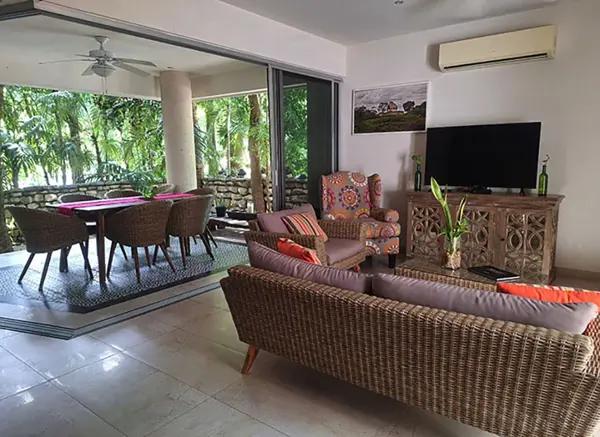 Departamento en renta, Playacar,  planta baja, amueblado.