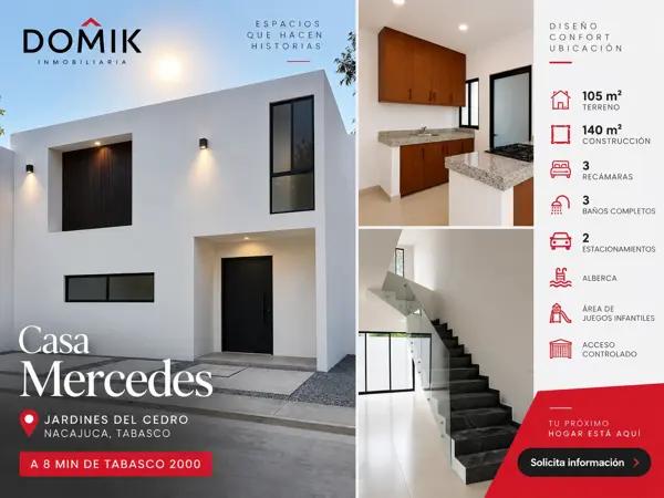 Casa Mercedes en Fraccionamiento Jardines del Cedro