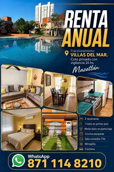 Departamento en renta en Cerritos al Mar, Mazatlán, Sinaloa