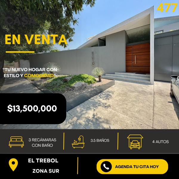 Casa en Venta en El Trébol, León: Espacio y Comodidad en Zona Residencial