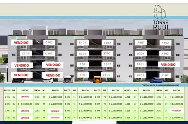 Departamentos en preventa Fracc Joyas de Mocambo. Precios varios
