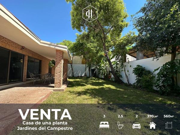 VENTA | Casa de una planta en Jardines del Campestre