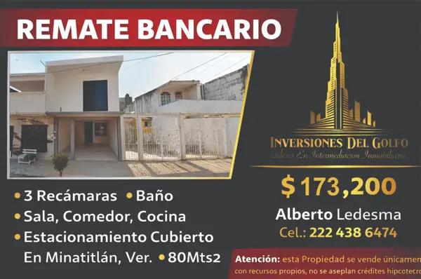 Casa Adjudicada en Minatitlán, Veracruz - Oportunidad Residencial