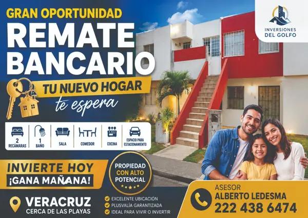 Oportunidad de Remate: Departamento en Oasis, Veracruz con acceso a servicios y comodidades