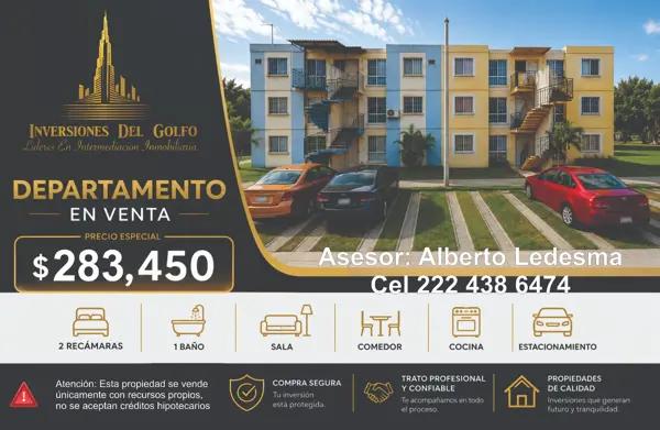 Oportunidad de Remate: Departamento en Hacienda Sotavento en Veracruz