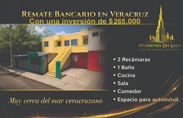 Departamento en Remate Bancario con 2 Recámaras en Veracruz, Oasis