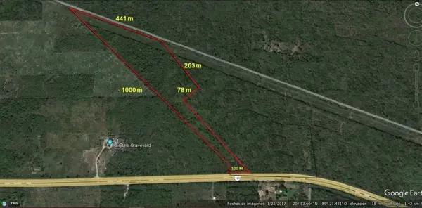 Terreno sobre Carretera Mérida-Cancún