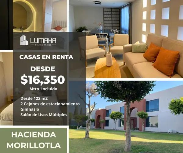 Casa en renta en Morillotla, San Andrés Cholula, Puebla