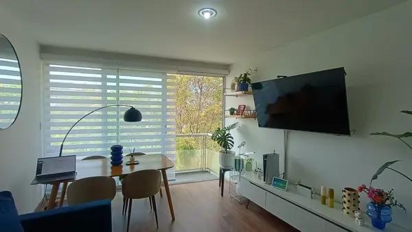 Departamento en Venta en Roma Sur, Cd. de México: Balcón y Estacionamiento