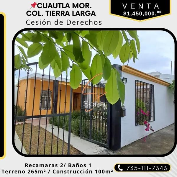 ??CASA EN CUAUTLA MORELOS?? CESION DE DERCHOS ??CASA EN CUAUTLA MORELOS?? CESION DE DERCHOS