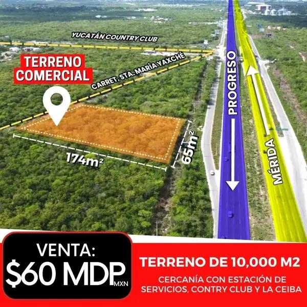 TERRENO EN VENTA EN MÉRIDA YUCATÁN SOBRE LA CARRETERA MÉRIDA-PROGRESO TERRENO EN VENTA EN MÉRIDA YUCATÁN SOBRE LA CARRETERA MÉRIDA-PROGRESO