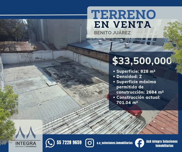 Terreno en Venta en Benito Juárez Terreno en Venta en Benito Juárez