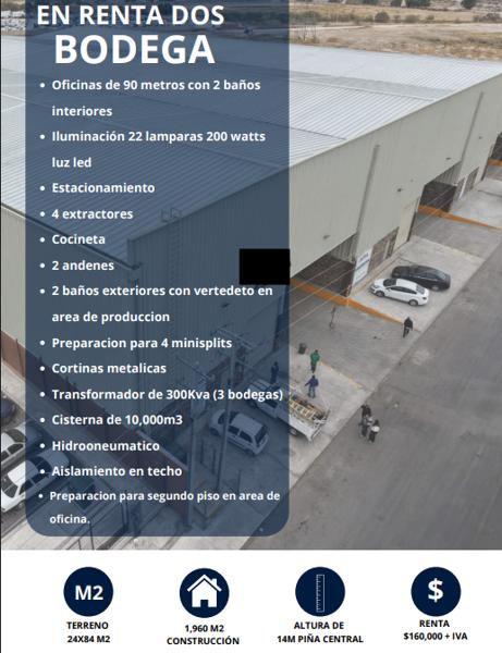 BODEGA INDUSTRIAL EN RENTA, EN EL VERGEL, GÓMEZ PALACIO, DGO BODEGA INDUSTRIAL EN RENTA, EN EL VERGEL, GÓMEZ PALACIO, DGO