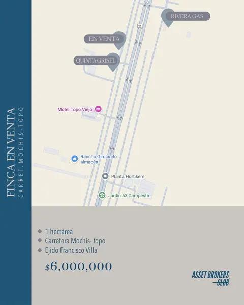 FINCA EN VENTA CARRETERA MOCHIS TOPO FINCA EN VENTA CARRETERA MOCHIS TOPO