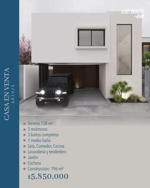 CASA EN VENTA ANTHEA RESIDENCIAL CASA EN VENTA ANTHEA RESIDENCIAL