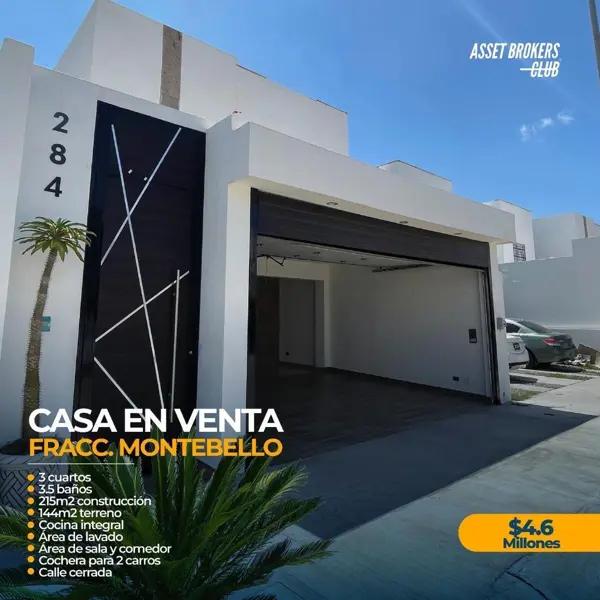 CASA EN VENTA MONTEBELLO CASA EN VENTA MONTEBELLO